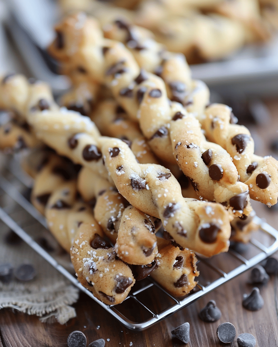 Chocolate Chip Cookie Dough Twists