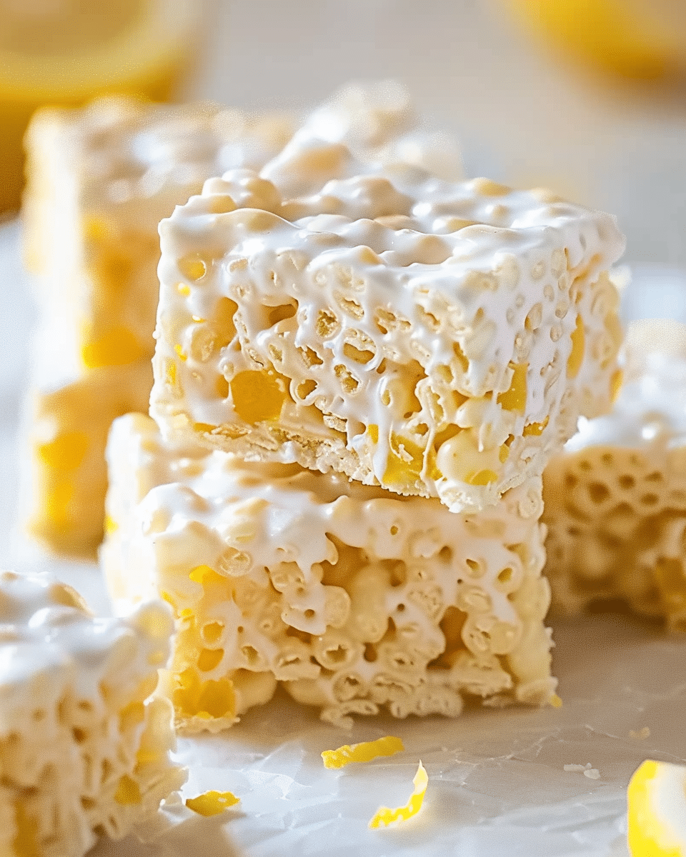 Lemon Rice Krispie Treats