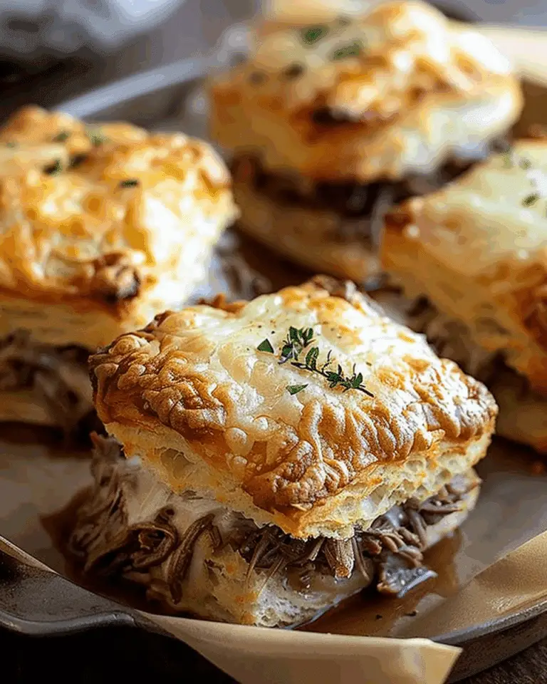 Baked French Dip Biscuits