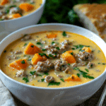 Creamy Sweet Potato and Sausage Soup Recipe