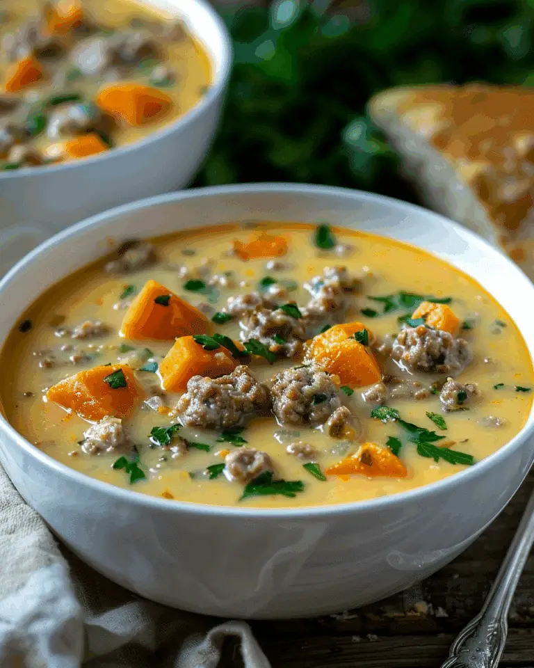 Creamy Sweet Potato and Sausage Soup Recipe