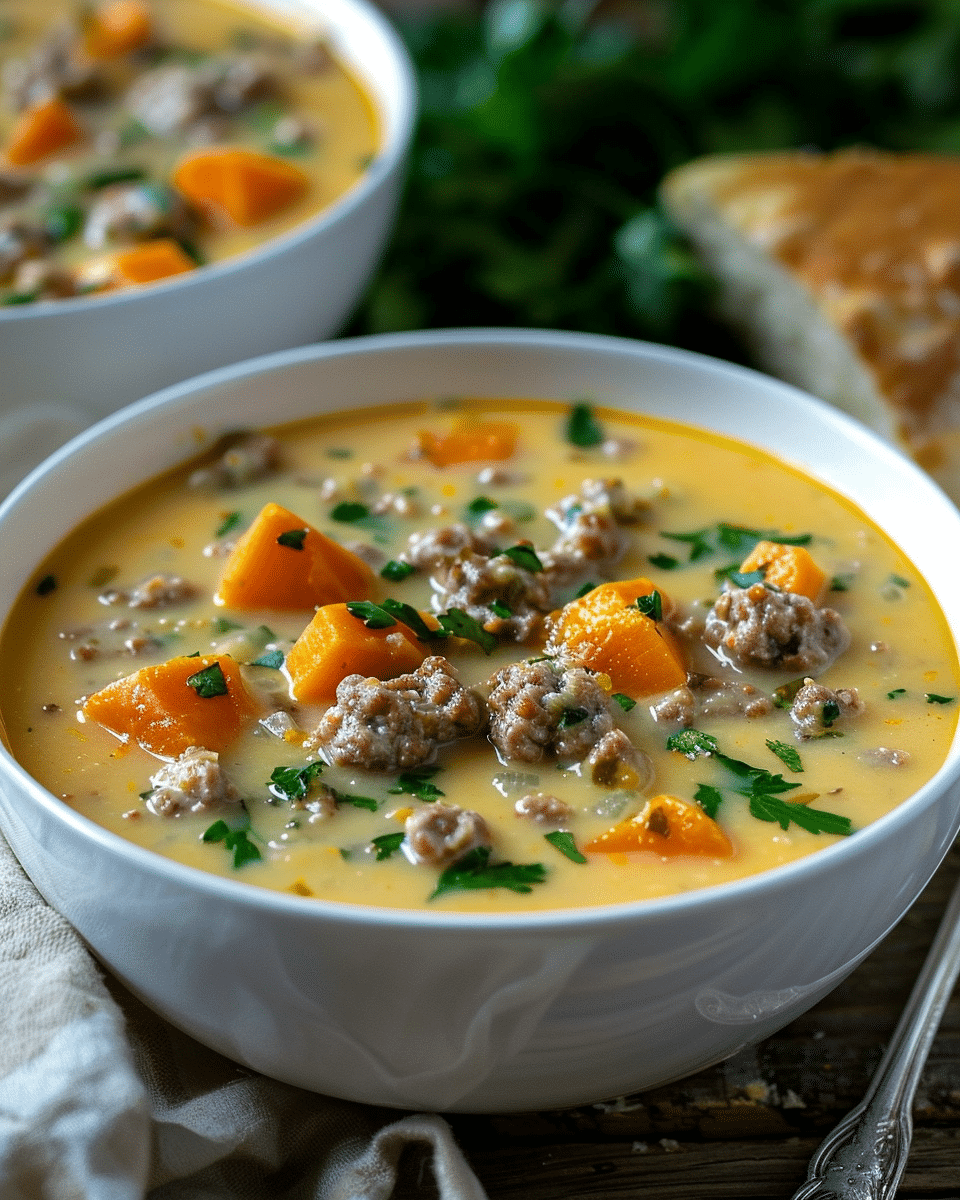 Creamy Sweet Potato and Sausage Soup Recipe