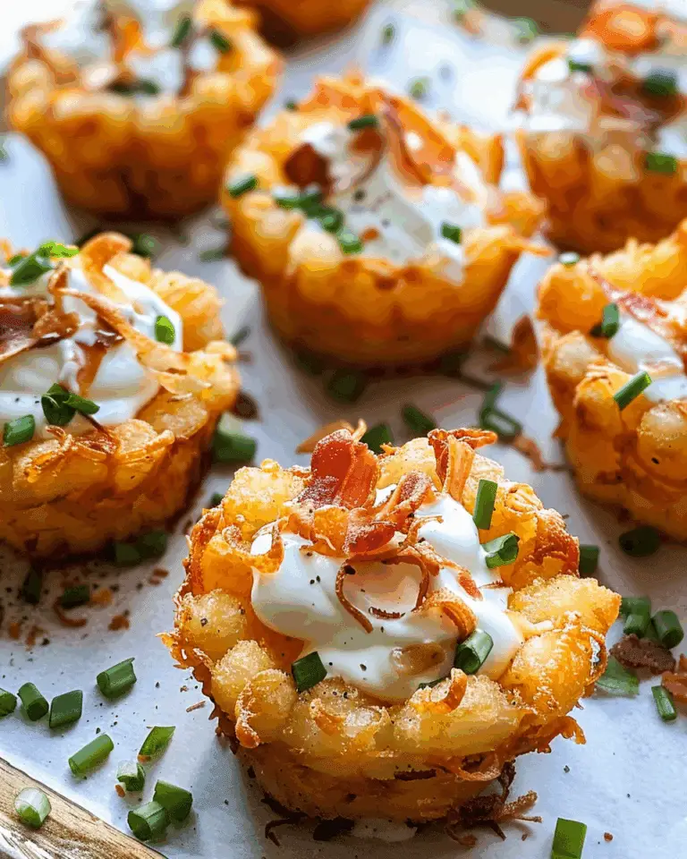 Tater Tot Appetizer Cups