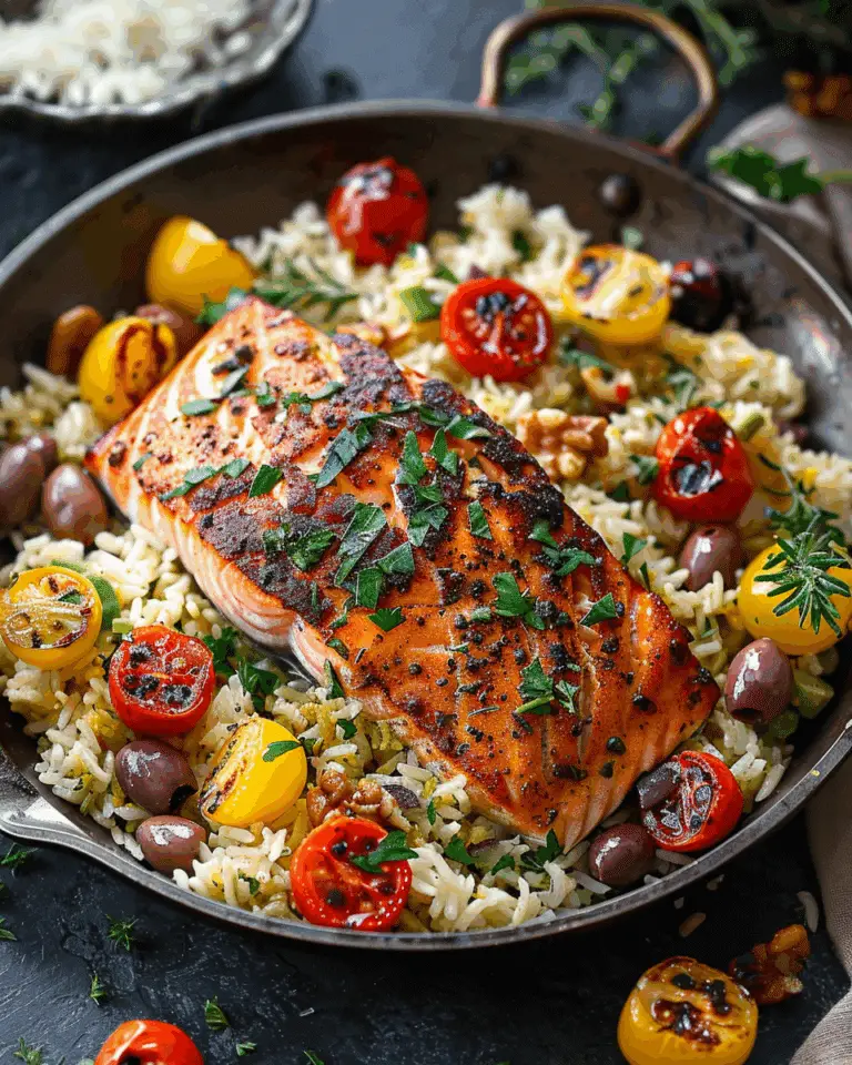 Greek Salmon & Rice