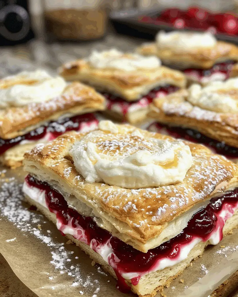 Cherry Cream Cheese Hand Pies with Canned Biscuits