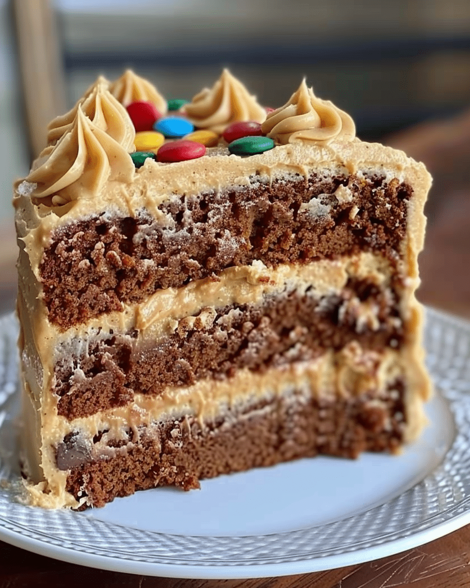 Peanut Butter Cake with Peanut Butter Frosting