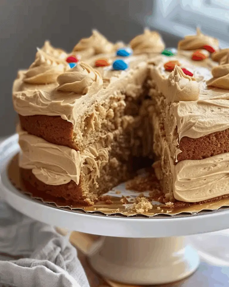 Peanut Butter Cake with Peanut Butter Frosting