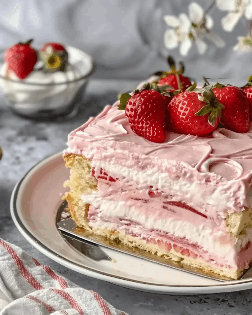 Strawberry Eclair Cake
