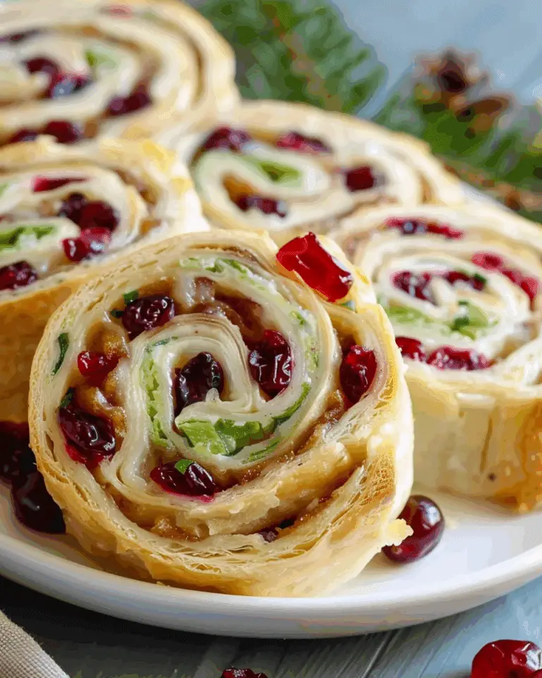 Turkey Cranberry Pinwheels