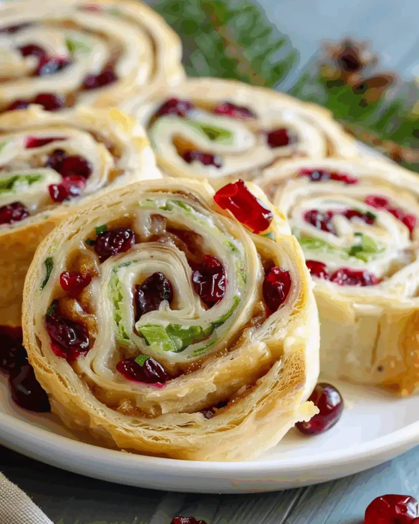 Turkey Cranberry Pinwheels
