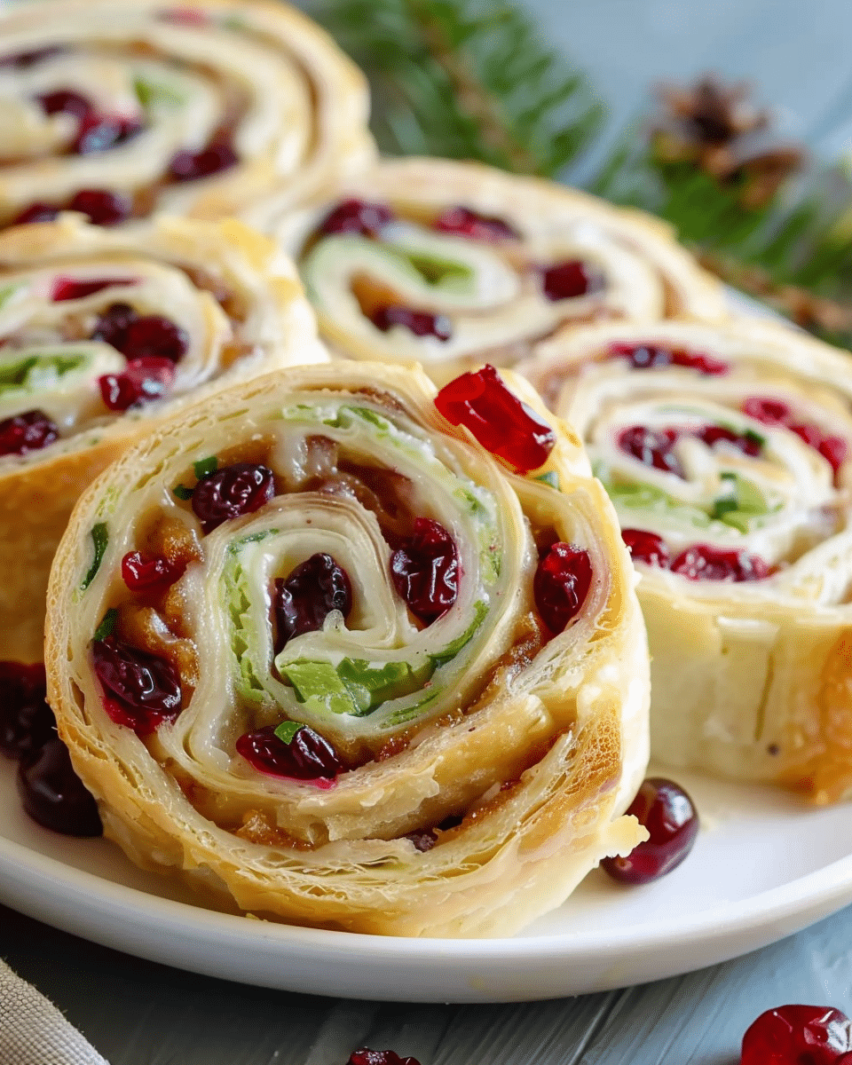 Turkey Cranberry Pinwheels