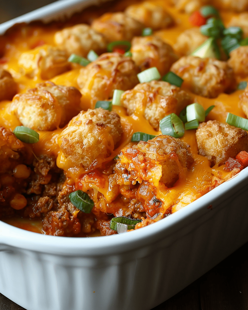 Taco Tater Tot Casserole