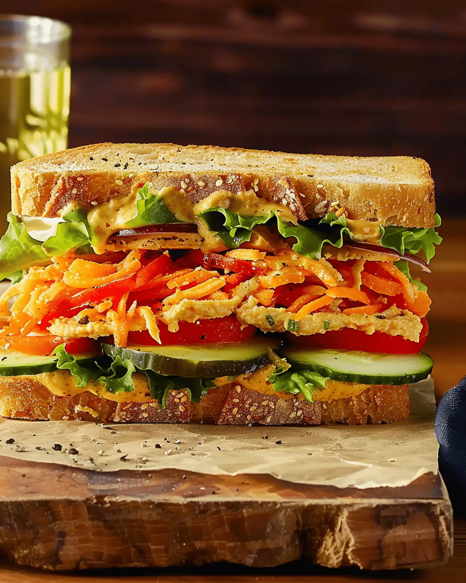 Veggie & Hummus Sandwich