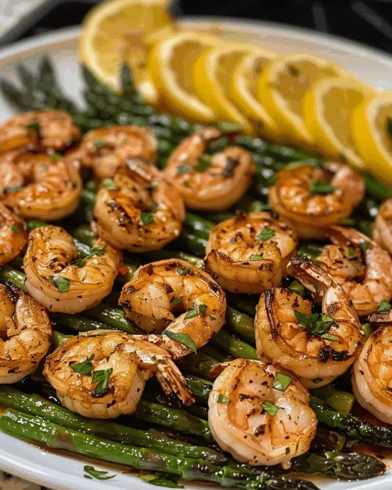 Easy Lemon Garlic Shrimp and Asparagus Recipe