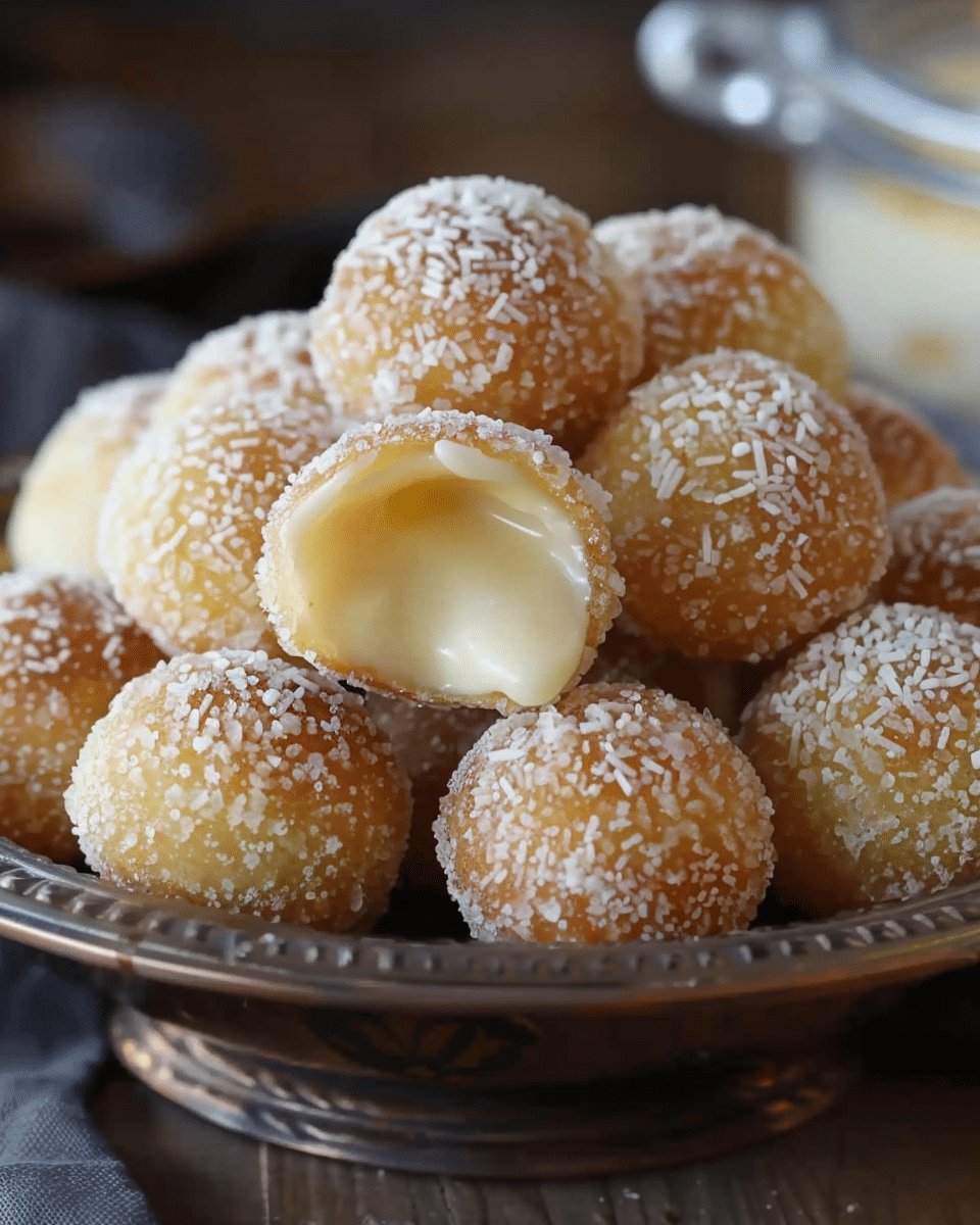 Condensed Milk & Cinnamon Doughnut Puffs