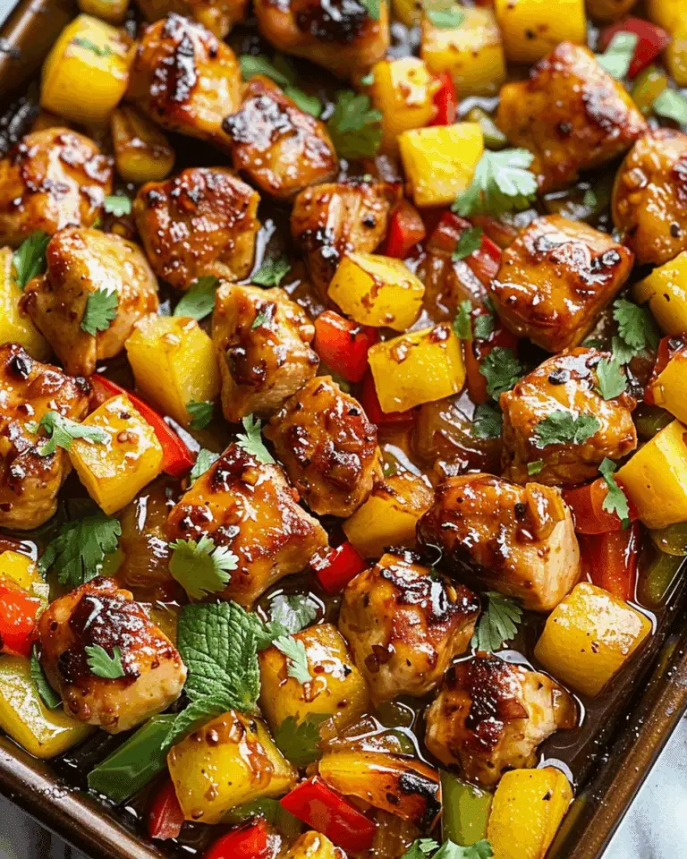 Hawaiian Chicken Sheet Pan