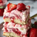 Strawberry Earthquake Cake