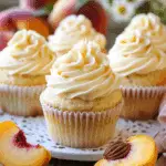 Honey Peach Cream Cheese Cupcakes