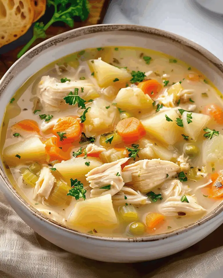 Comforting Chicken Soup with Potatoes