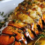 Black Garlic Butter Lobster Tail with Thyme Glaze