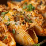 Buffalo Chicken Cheesesteak Stuffed Shells