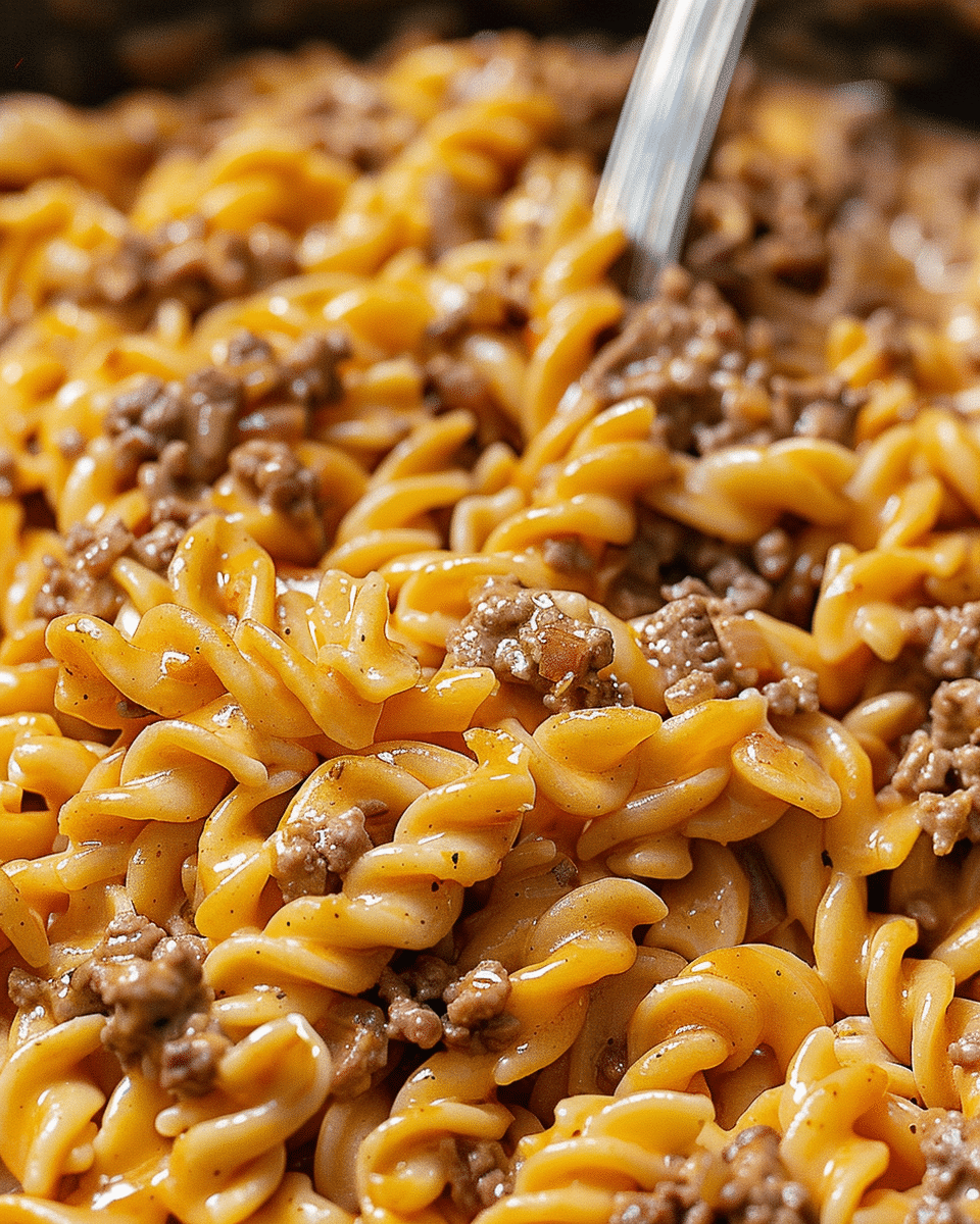 One-Pot Creamy Beef and Garlic Butter Pasta