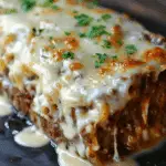 Crockpot French Onion Meatloaf with Melted Swiss Cheese