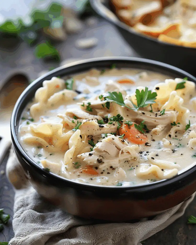Delicious White Chicken Lasagna Soup