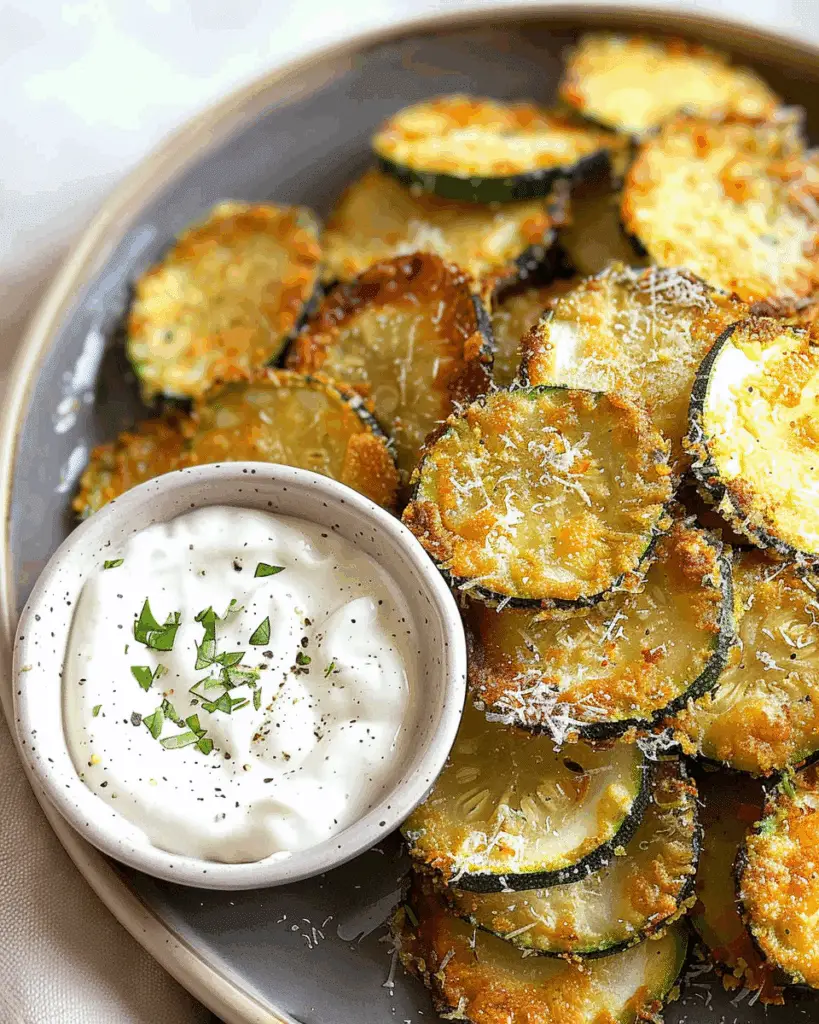 Heathy Air Fryer Zucchini Chips