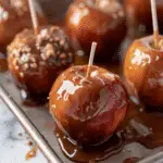 Sheet Pan Caramel Apples