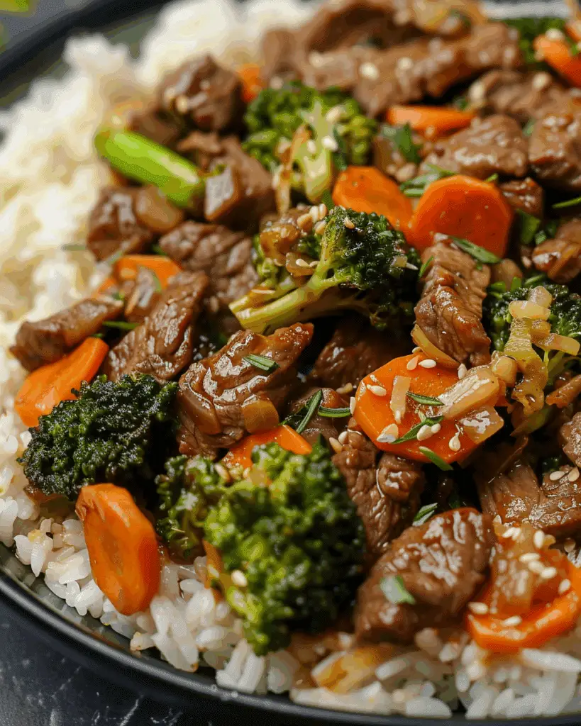 Asian Sweet Ginger Beef Stir Fry
