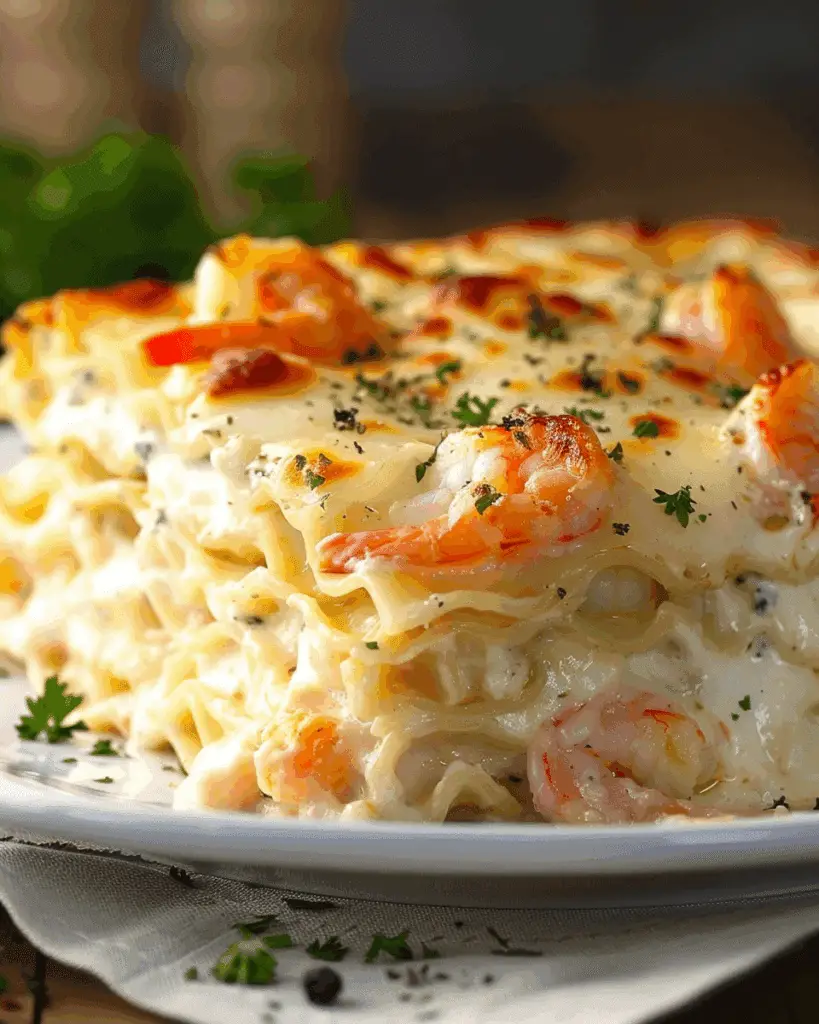 Seafood Lasagna with Shrimp & Crab