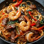 Steak & Shrimp Stir-Fry Noodles