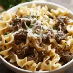 French Onion Beef and Noodles