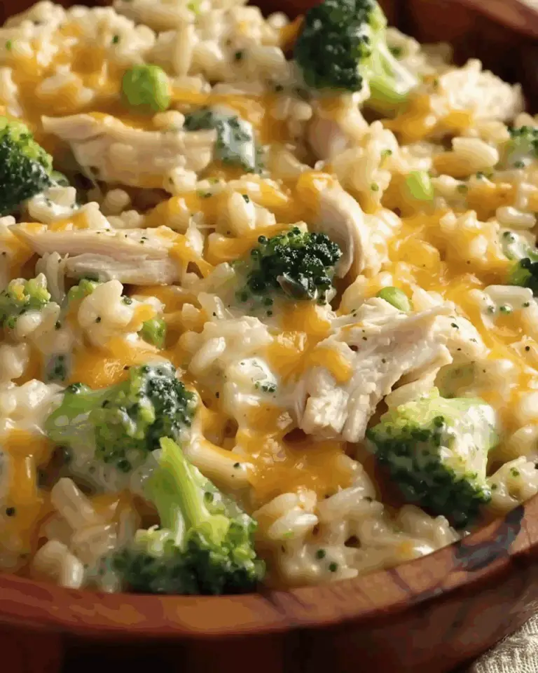 Creamy Chicken Broccoli Rice Casserole