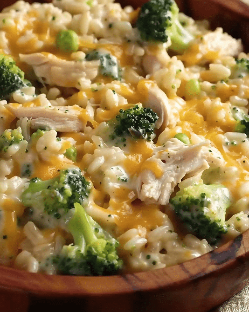 Creamy Chicken Broccoli Rice Casserole