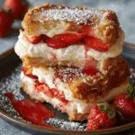 Fried Strawberry Cheesecake Sandwiches