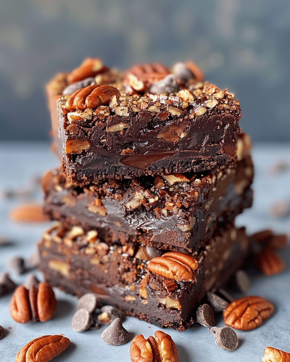Decadent Pecan Pie Brownie Bombs