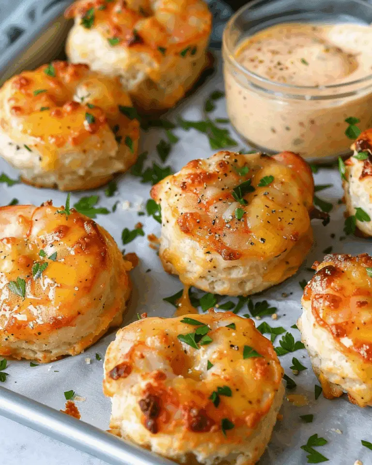Cowboy Butter Cajun Shrimp Bombs with Cheesy Dipping Sauce