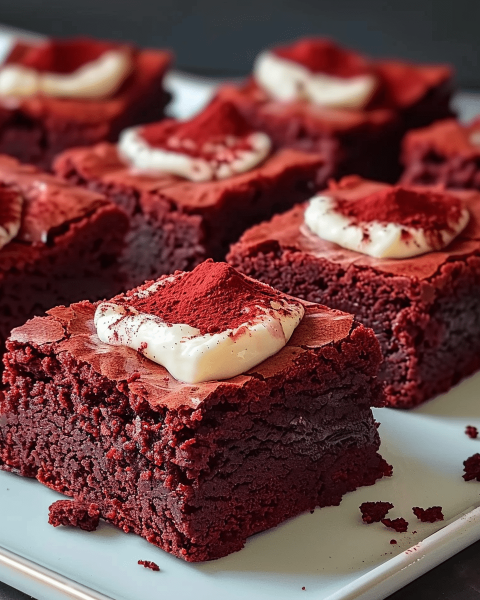 Indulgent Red Velvet Brownies That Will Melt Your Heart