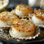 Garlic Butter Baked Scallops