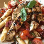 Bruschetta Chicken Pasta Stack