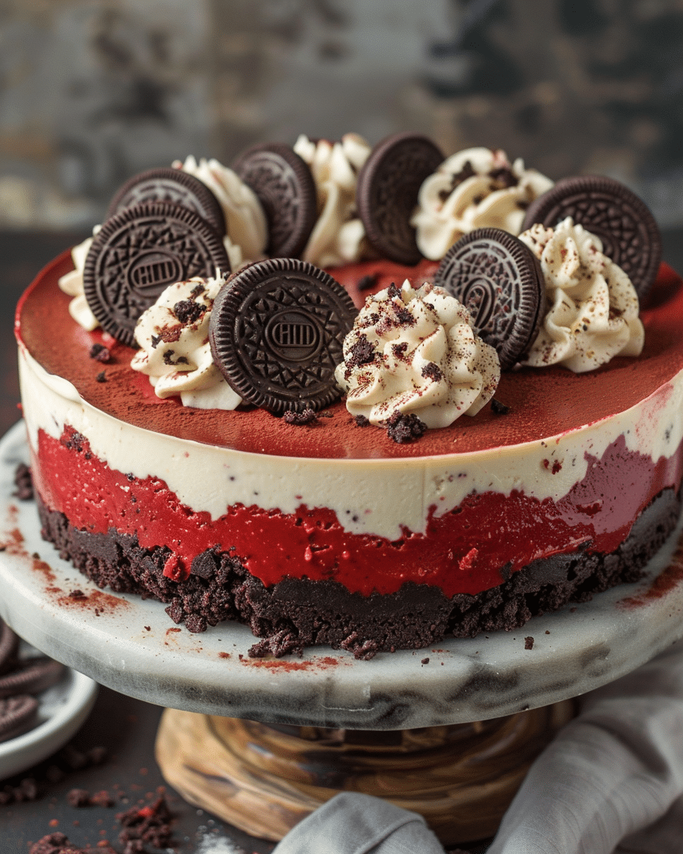 Red Velvet Oreo Cheesecake Recipe