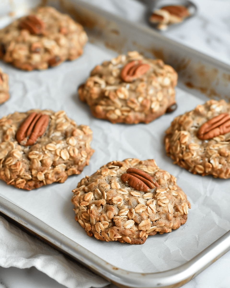 Brown Butter Pecan Oatmeal Cookies