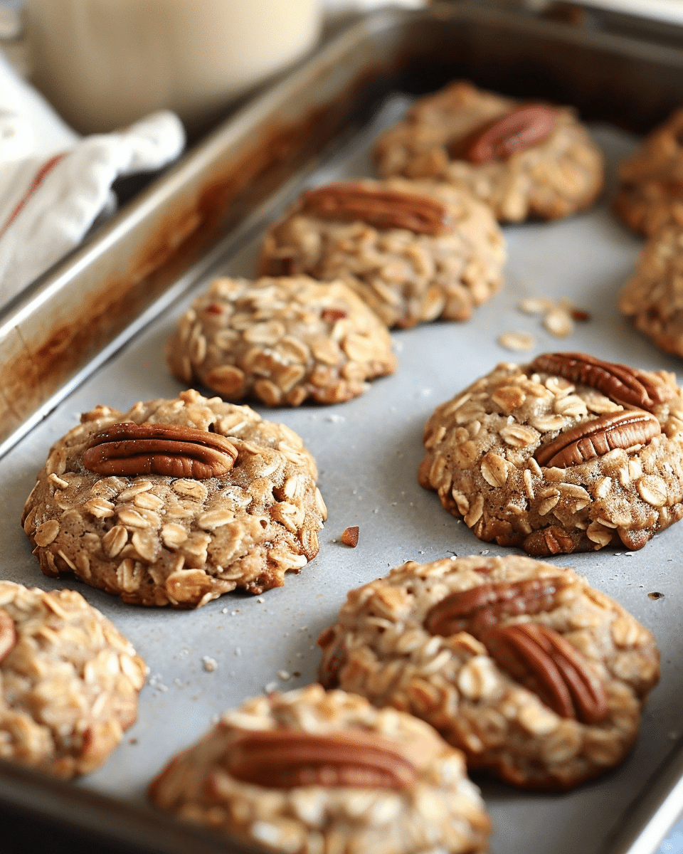 Brown Butter Pecan Oatmeal Cookies