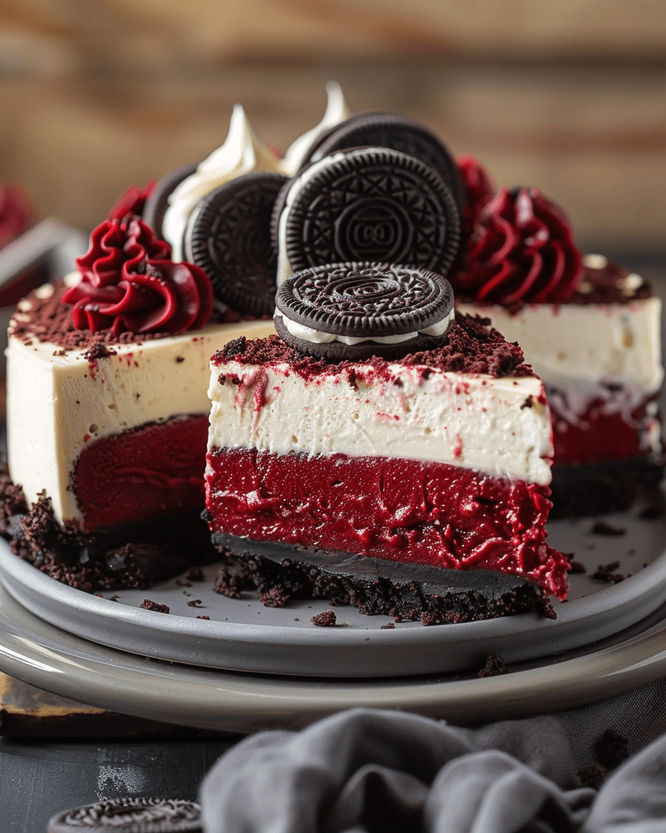 Red Velvet Oreo Cheesecake Recipe