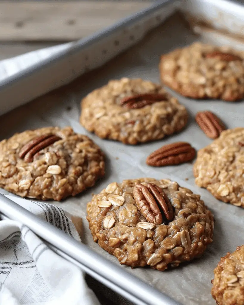 Brown Butter Pecan Oatmeal Cookies