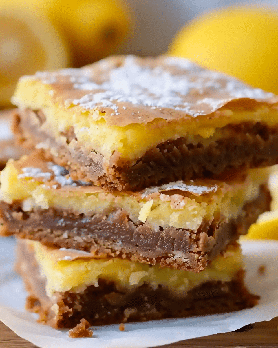 Easy Lemon Brownies Recipe
