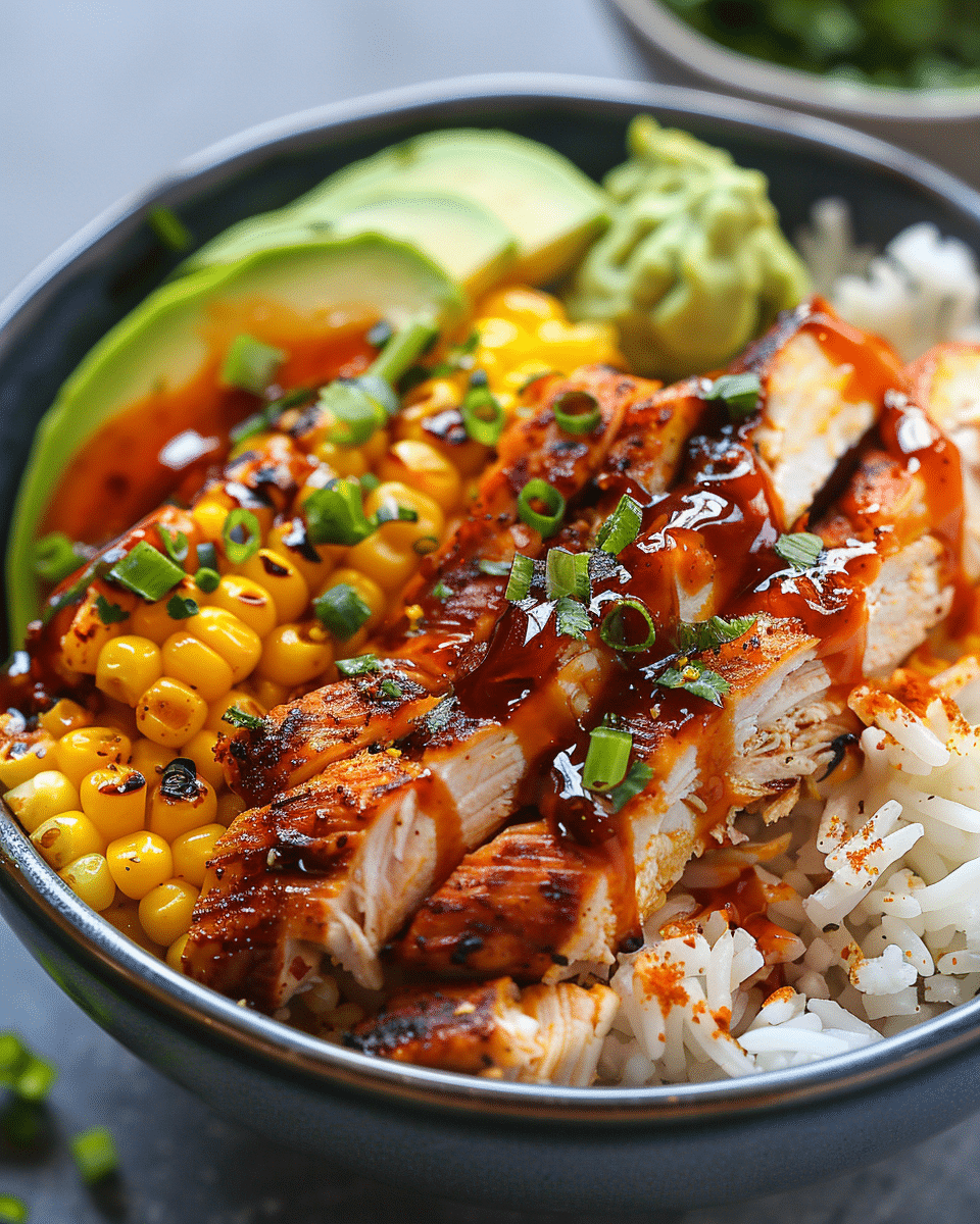 Street Corn Chicken Rice Bowl