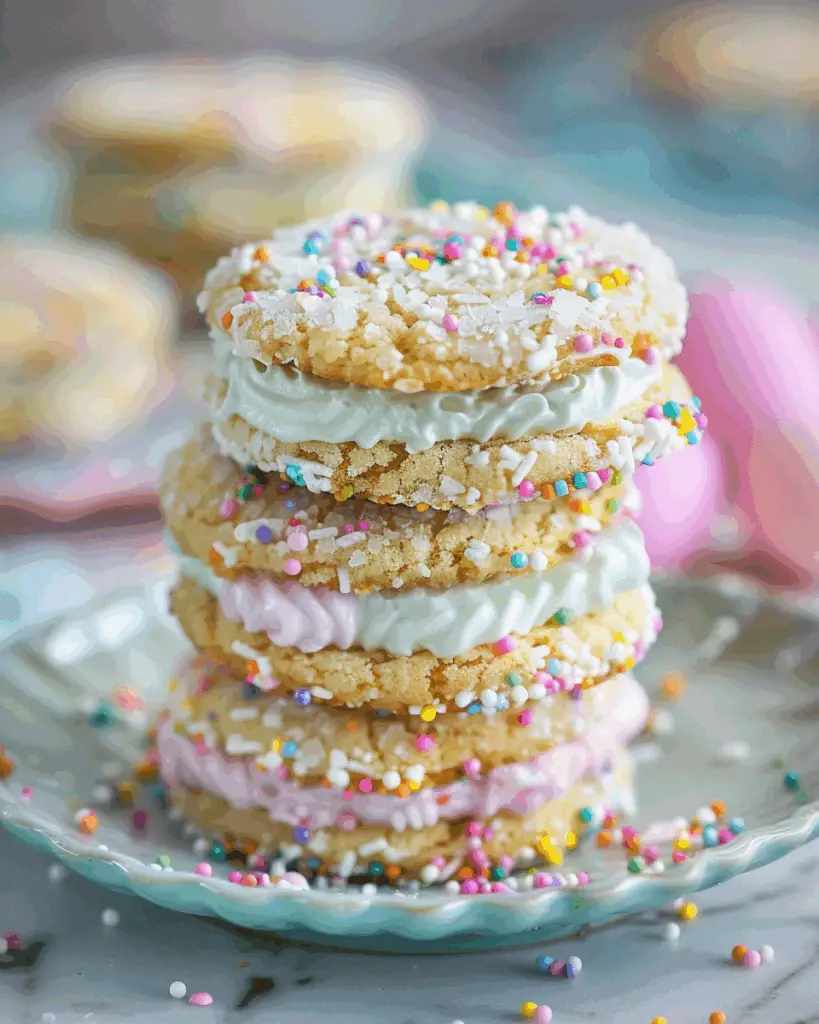 Pastel Sugar Cookie Sandwiches